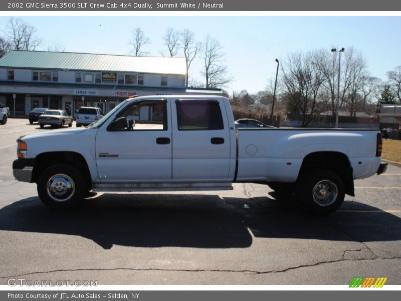 Summit White / Neutral 2002 GMC Sierra 3500 SLT Crew Cab 4x4 Dually