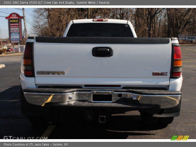 Summit White / Neutral 2002 GMC Sierra 3500 SLT Crew Cab 4x4 Dually