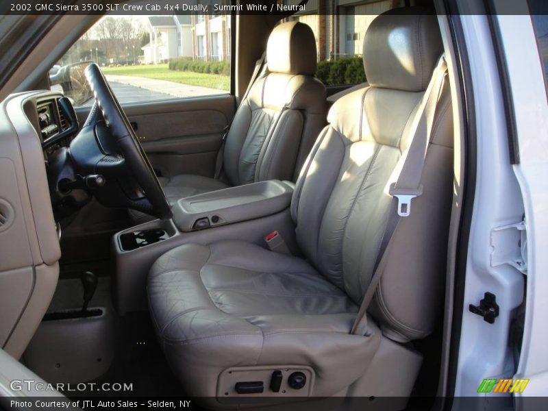Summit White / Neutral 2002 GMC Sierra 3500 SLT Crew Cab 4x4 Dually