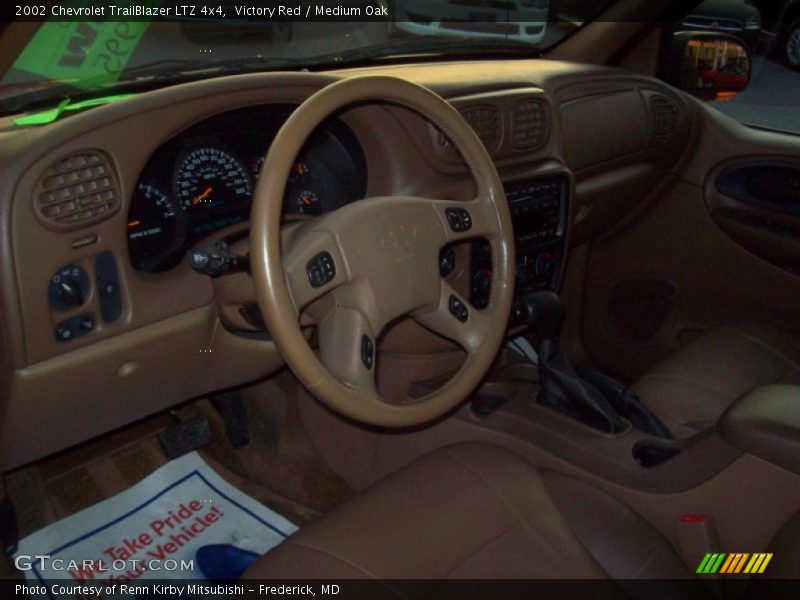 Victory Red / Medium Oak 2002 Chevrolet TrailBlazer LTZ 4x4