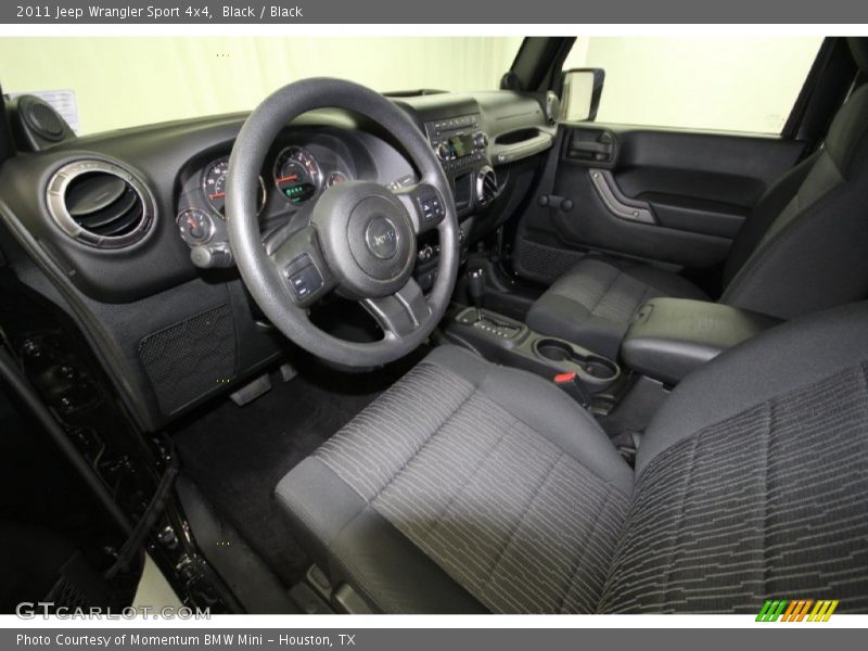 Black / Black 2011 Jeep Wrangler Sport 4x4