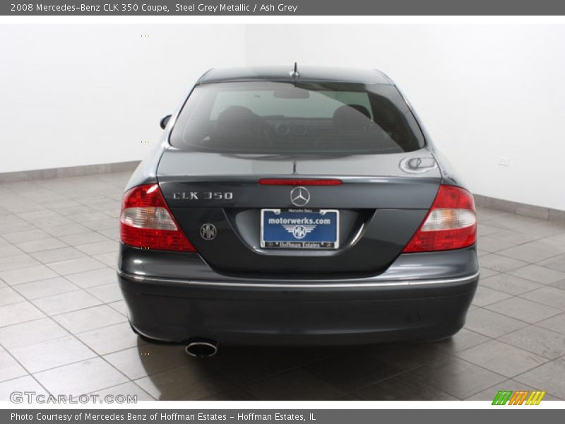 Steel Grey Metallic / Ash Grey 2008 Mercedes-Benz CLK 350 Coupe