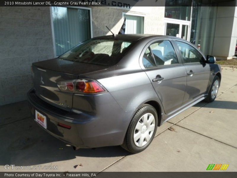 Graphite Gray Pearl / Black 2010 Mitsubishi Lancer DE