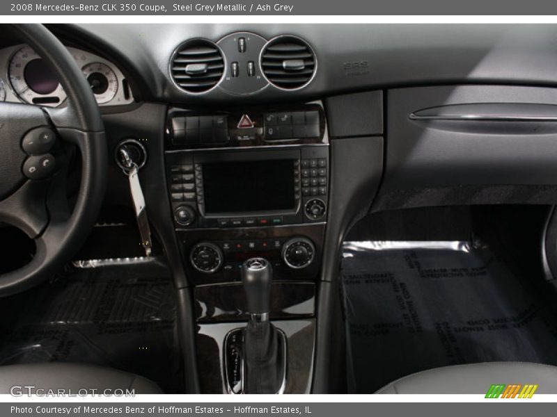 Steel Grey Metallic / Ash Grey 2008 Mercedes-Benz CLK 350 Coupe