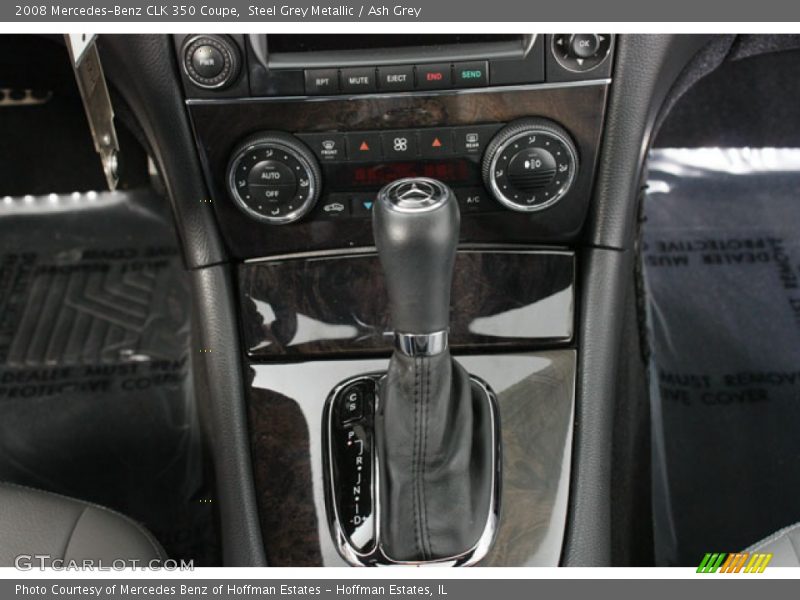 Steel Grey Metallic / Ash Grey 2008 Mercedes-Benz CLK 350 Coupe