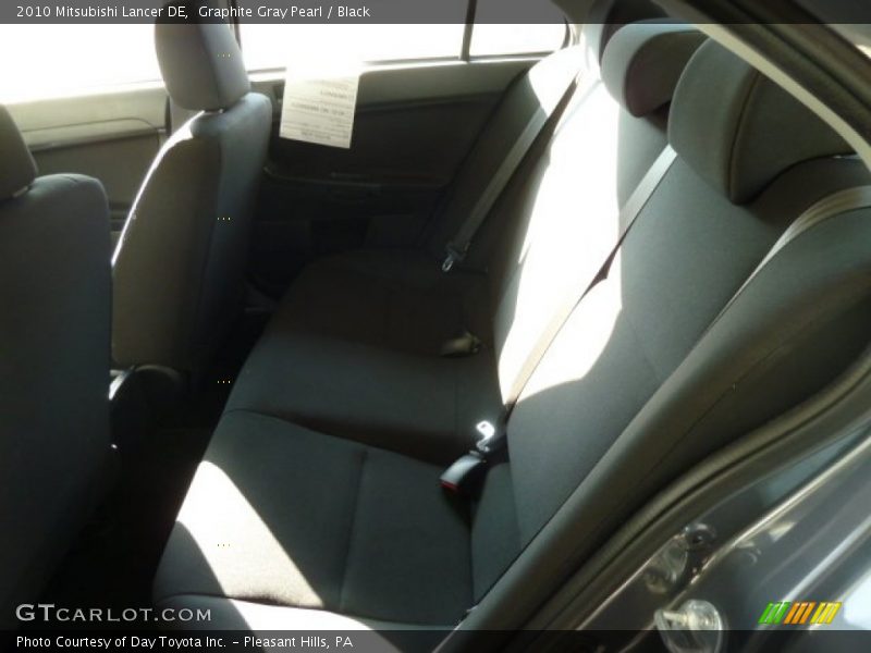 Graphite Gray Pearl / Black 2010 Mitsubishi Lancer DE