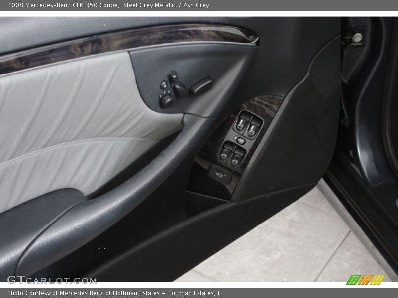 Steel Grey Metallic / Ash Grey 2008 Mercedes-Benz CLK 350 Coupe