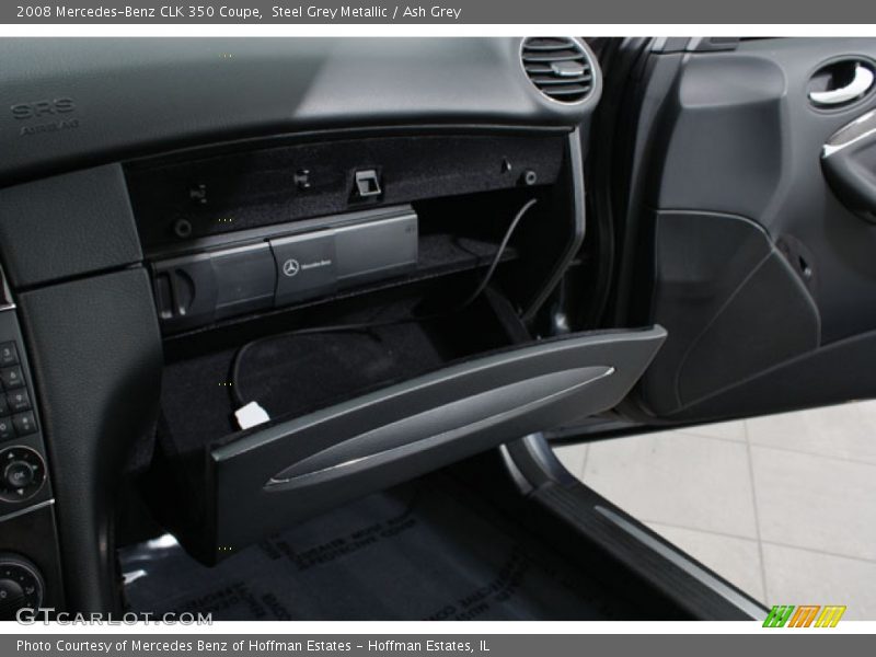 Steel Grey Metallic / Ash Grey 2008 Mercedes-Benz CLK 350 Coupe