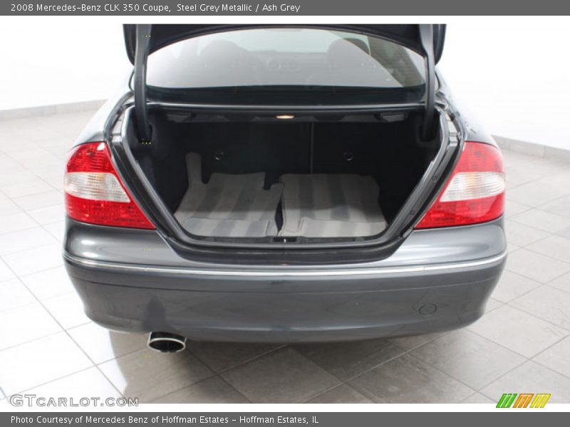Steel Grey Metallic / Ash Grey 2008 Mercedes-Benz CLK 350 Coupe