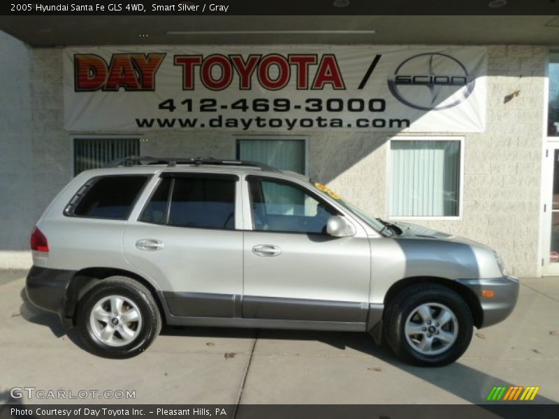 Smart Silver / Gray 2005 Hyundai Santa Fe GLS 4WD