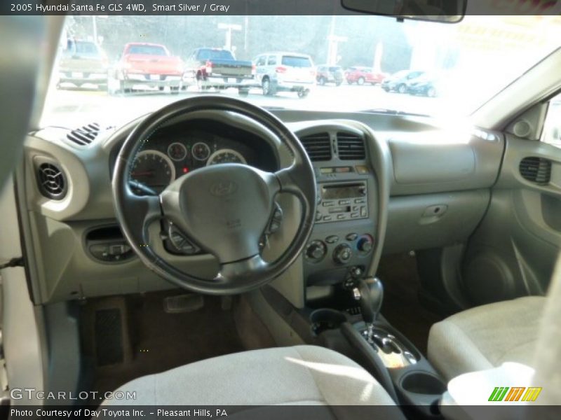 Smart Silver / Gray 2005 Hyundai Santa Fe GLS 4WD