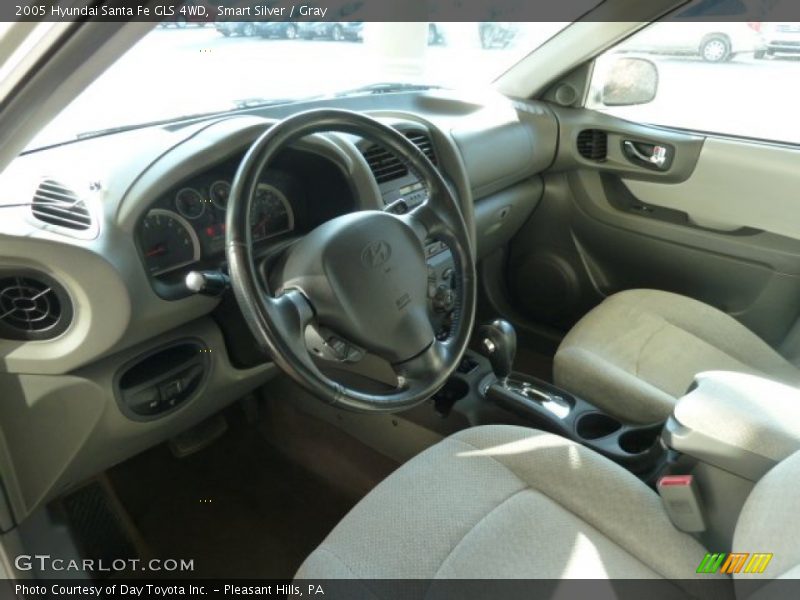 Smart Silver / Gray 2005 Hyundai Santa Fe GLS 4WD