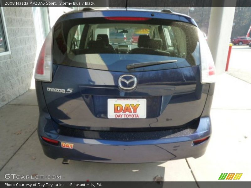 Stormy Blue / Black 2008 Mazda MAZDA5 Sport