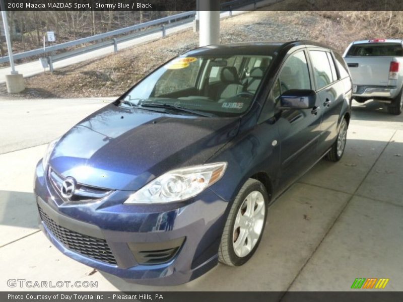 Stormy Blue / Black 2008 Mazda MAZDA5 Sport