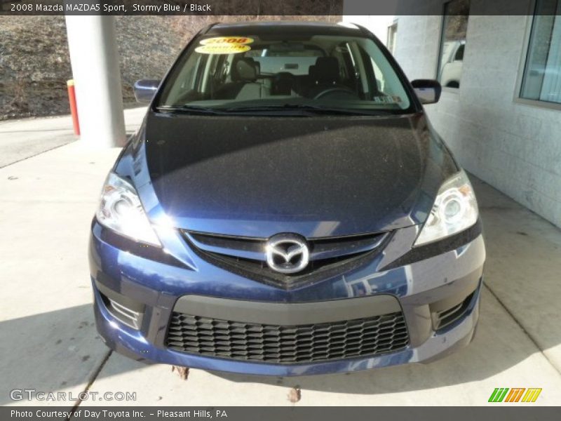 Stormy Blue / Black 2008 Mazda MAZDA5 Sport