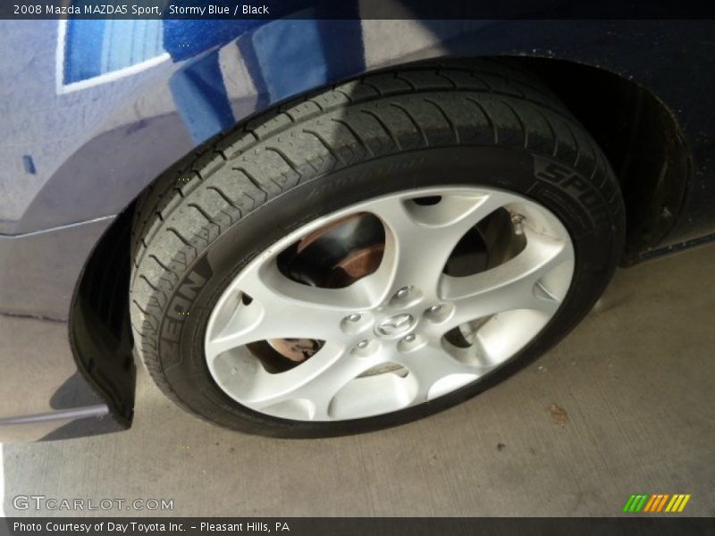 Stormy Blue / Black 2008 Mazda MAZDA5 Sport