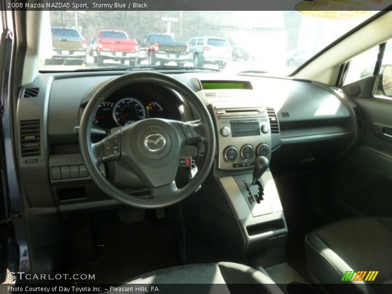 Stormy Blue / Black 2008 Mazda MAZDA5 Sport