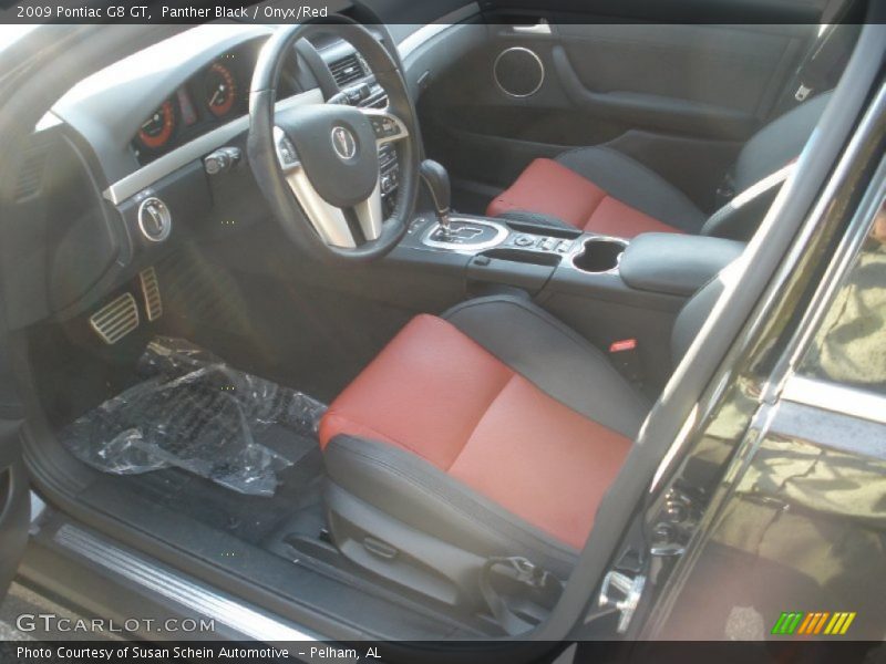 Panther Black / Onyx/Red 2009 Pontiac G8 GT
