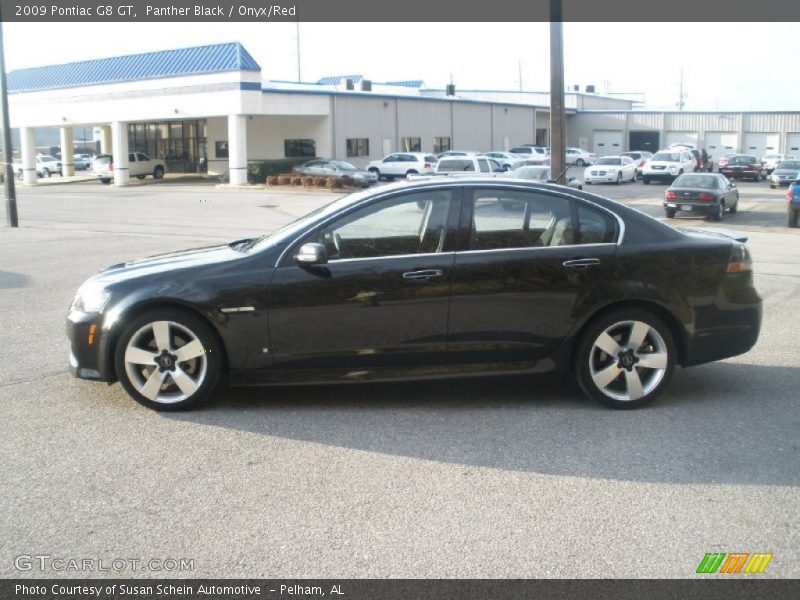 Panther Black / Onyx/Red 2009 Pontiac G8 GT