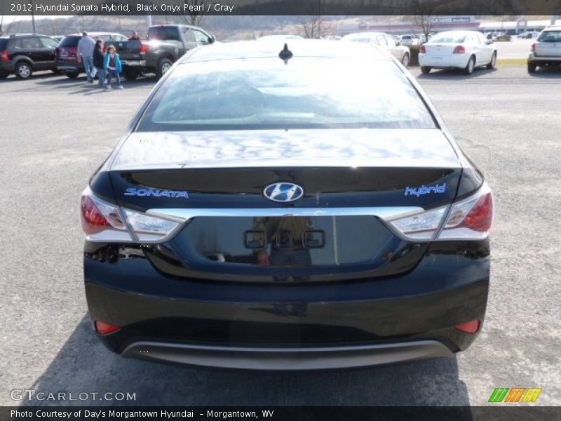 Black Onyx Pearl / Gray 2012 Hyundai Sonata Hybrid