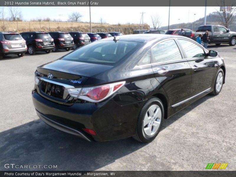 Black Onyx Pearl / Gray 2012 Hyundai Sonata Hybrid