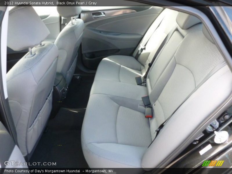 Black Onyx Pearl / Gray 2012 Hyundai Sonata Hybrid
