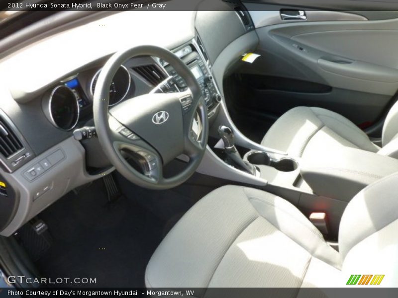 Gray Interior - 2012 Sonata Hybrid 