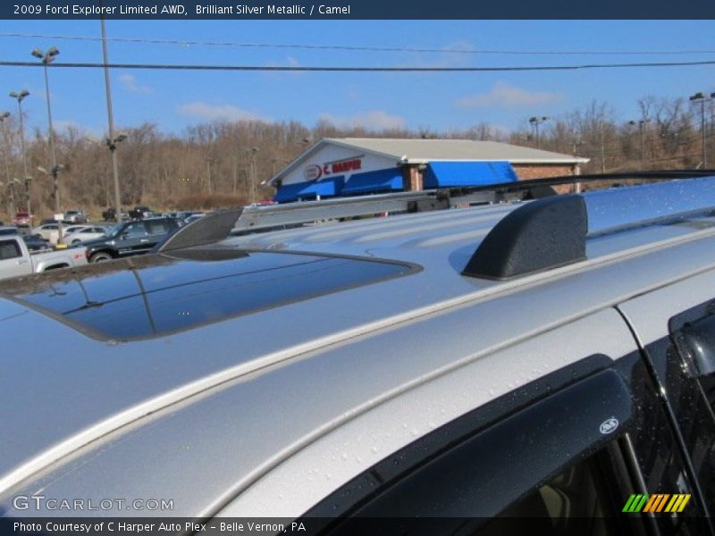 Brilliant Silver Metallic / Camel 2009 Ford Explorer Limited AWD