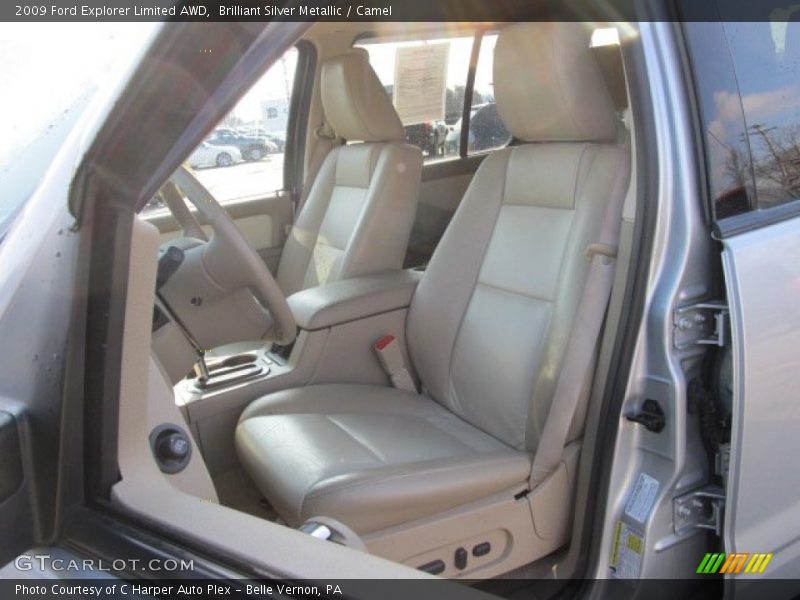 Brilliant Silver Metallic / Camel 2009 Ford Explorer Limited AWD