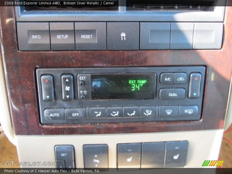 Controls of 2009 Explorer Limited AWD