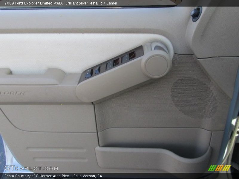 Brilliant Silver Metallic / Camel 2009 Ford Explorer Limited AWD