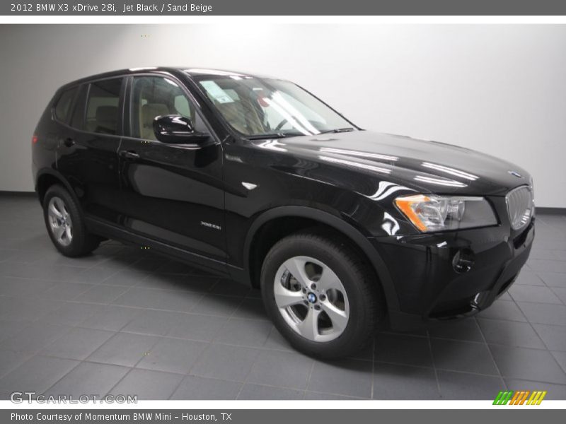 Jet Black / Sand Beige 2012 BMW X3 xDrive 28i