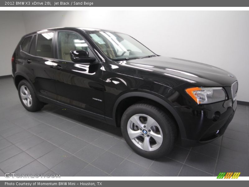 Jet Black / Sand Beige 2012 BMW X3 xDrive 28i