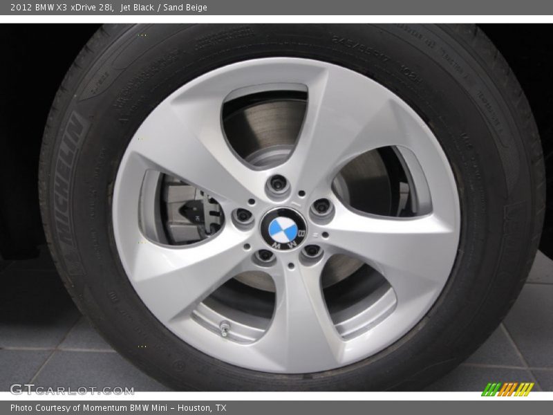 Jet Black / Sand Beige 2012 BMW X3 xDrive 28i
