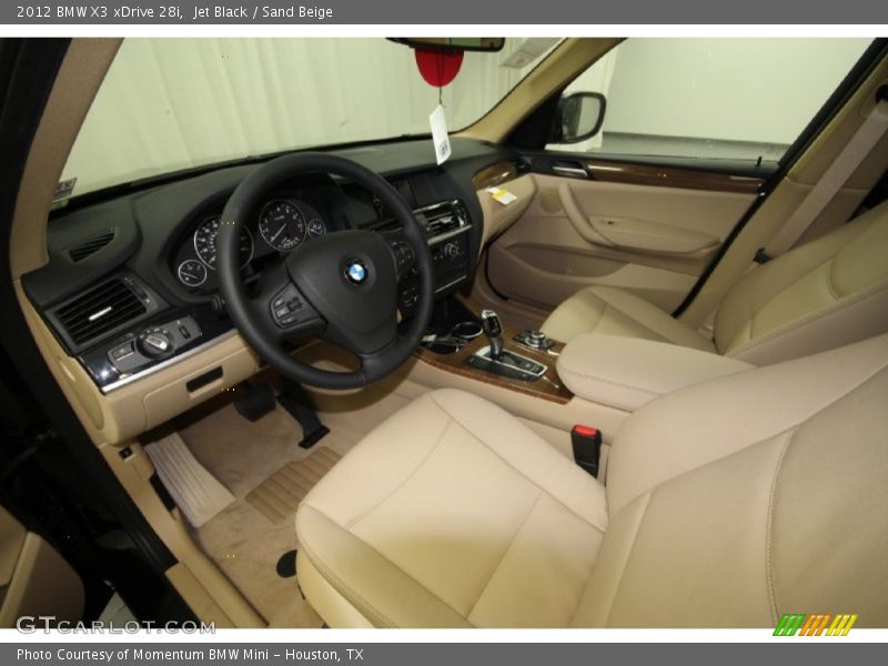 Jet Black / Sand Beige 2012 BMW X3 xDrive 28i