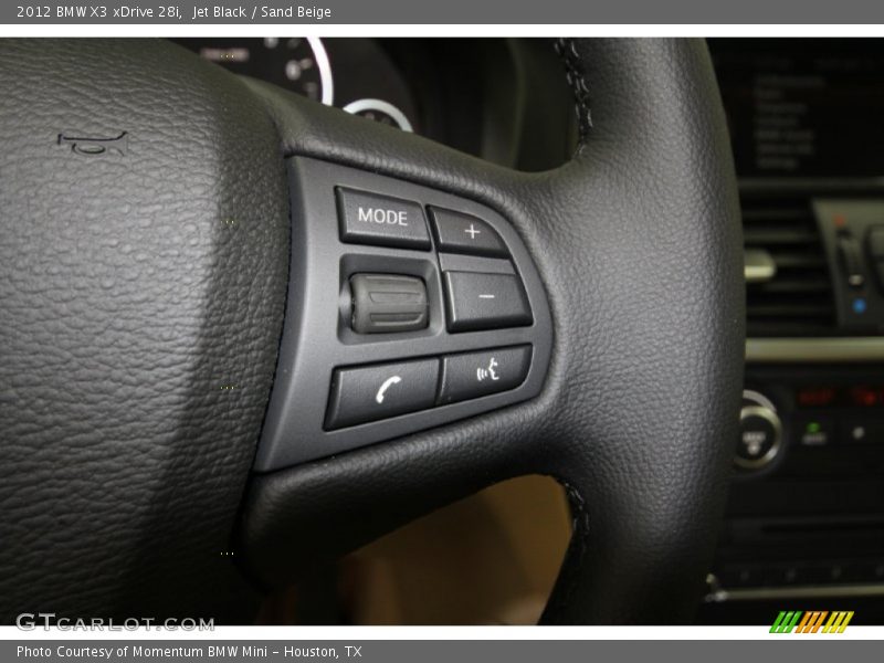 Jet Black / Sand Beige 2012 BMW X3 xDrive 28i