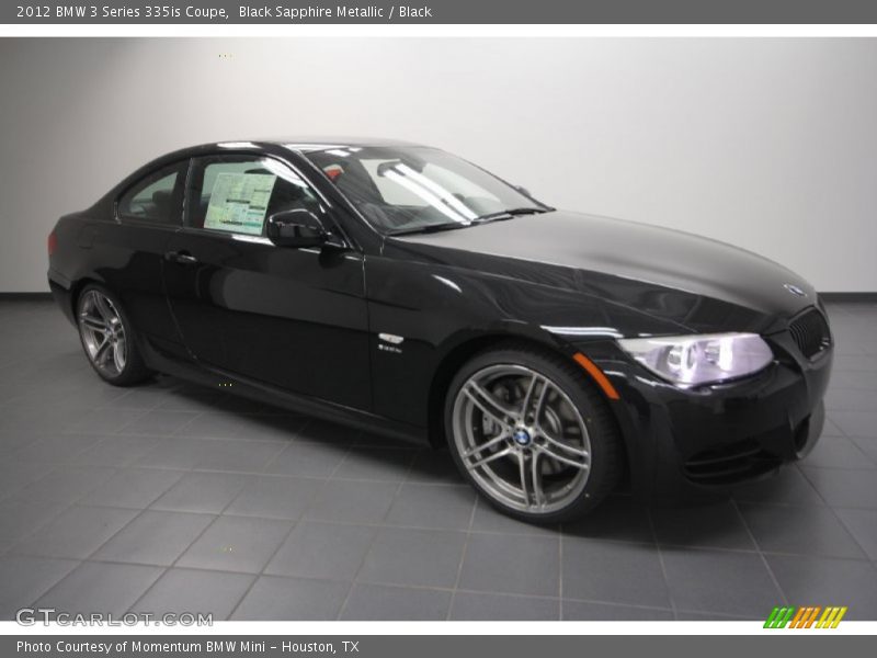 Black Sapphire Metallic / Black 2012 BMW 3 Series 335is Coupe