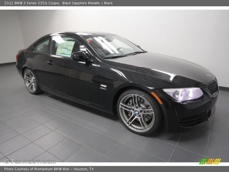 Black Sapphire Metallic / Black 2012 BMW 3 Series 335is Coupe