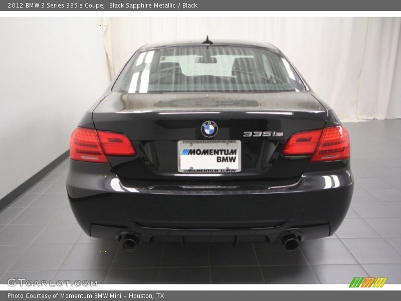 Black Sapphire Metallic / Black 2012 BMW 3 Series 335is Coupe