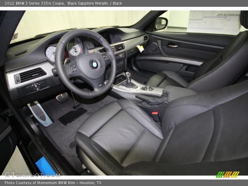 Black Interior - 2012 3 Series 335is Coupe 