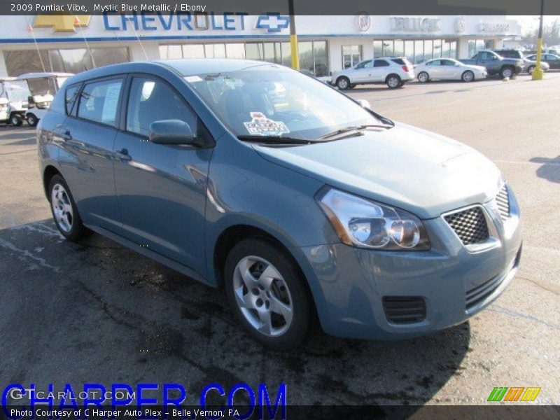 Mystic Blue Metallic / Ebony 2009 Pontiac Vibe