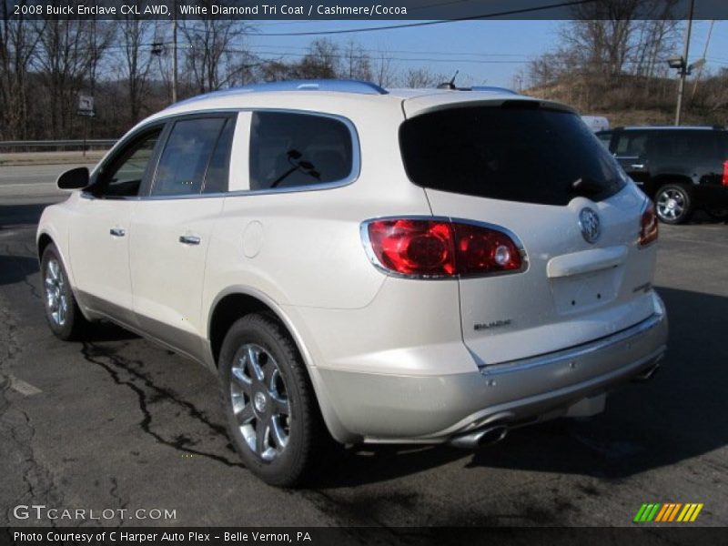 White Diamond Tri Coat / Cashmere/Cocoa 2008 Buick Enclave CXL AWD