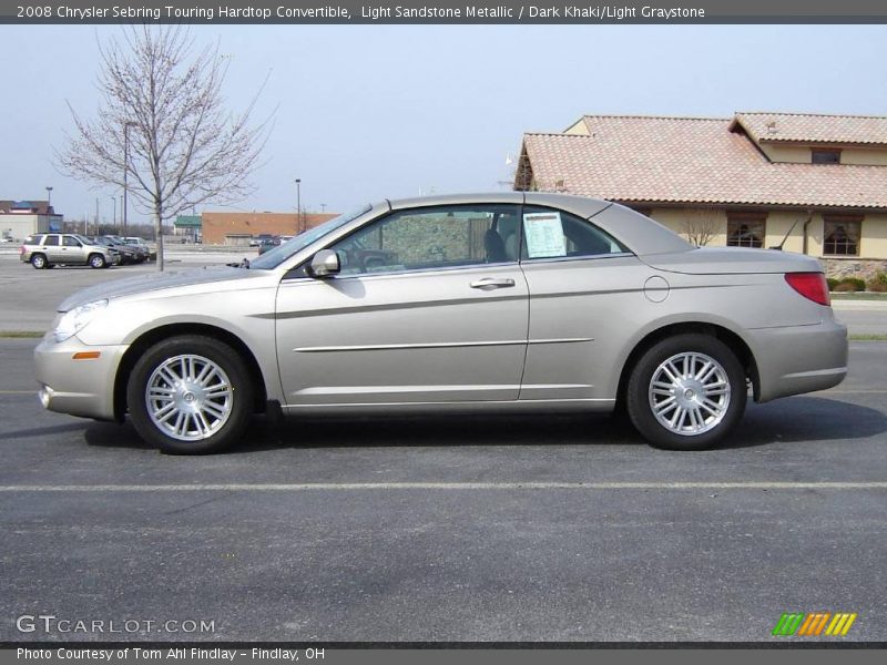Light Sandstone Metallic / Dark Khaki/Light Graystone 2008 Chrysler Sebring Touring Hardtop Convertible