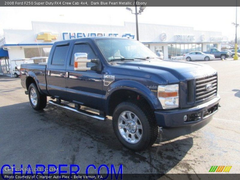 Dark Blue Pearl Metallic / Ebony 2008 Ford F250 Super Duty FX4 Crew Cab 4x4