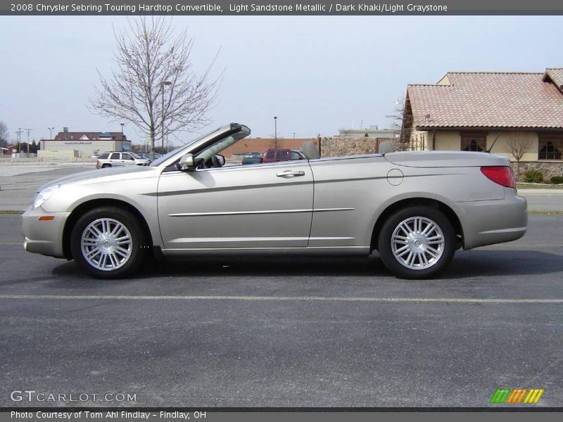 Light Sandstone Metallic / Dark Khaki/Light Graystone 2008 Chrysler Sebring Touring Hardtop Convertible