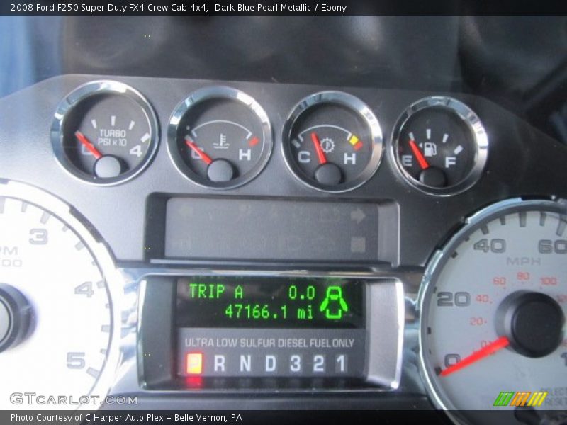 Dark Blue Pearl Metallic / Ebony 2008 Ford F250 Super Duty FX4 Crew Cab 4x4
