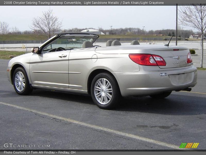 Light Sandstone Metallic / Dark Khaki/Light Graystone 2008 Chrysler Sebring Touring Hardtop Convertible