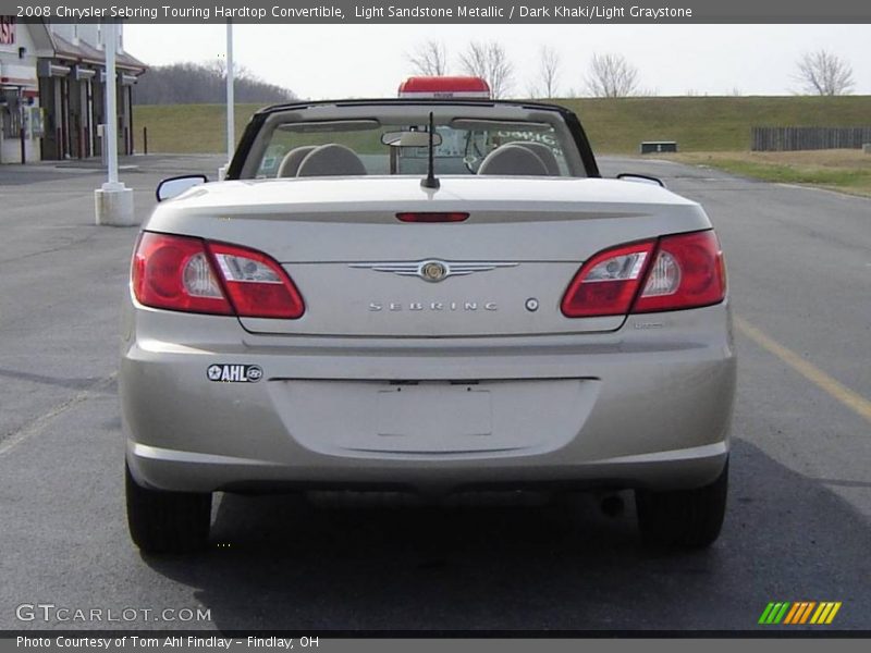 Light Sandstone Metallic / Dark Khaki/Light Graystone 2008 Chrysler Sebring Touring Hardtop Convertible