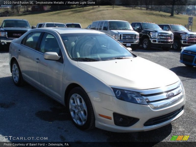 Smokestone Metallic / Medium Light Stone 2010 Ford Fusion SE