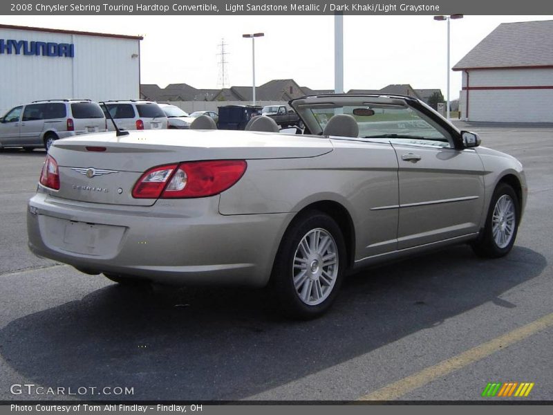 Light Sandstone Metallic / Dark Khaki/Light Graystone 2008 Chrysler Sebring Touring Hardtop Convertible